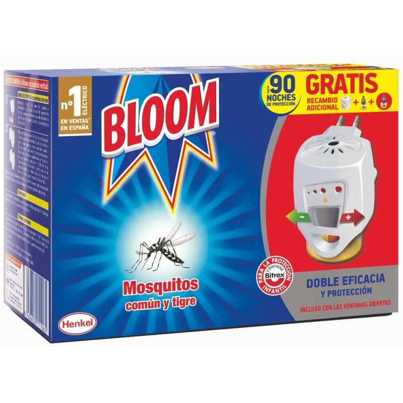 Insecticida Bloom eléctrico antimosquitos + 2 recambios